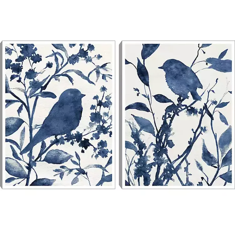 Kirklands Home Bluebird Silhouette Canvas Art Prints, Set of 2 Discount