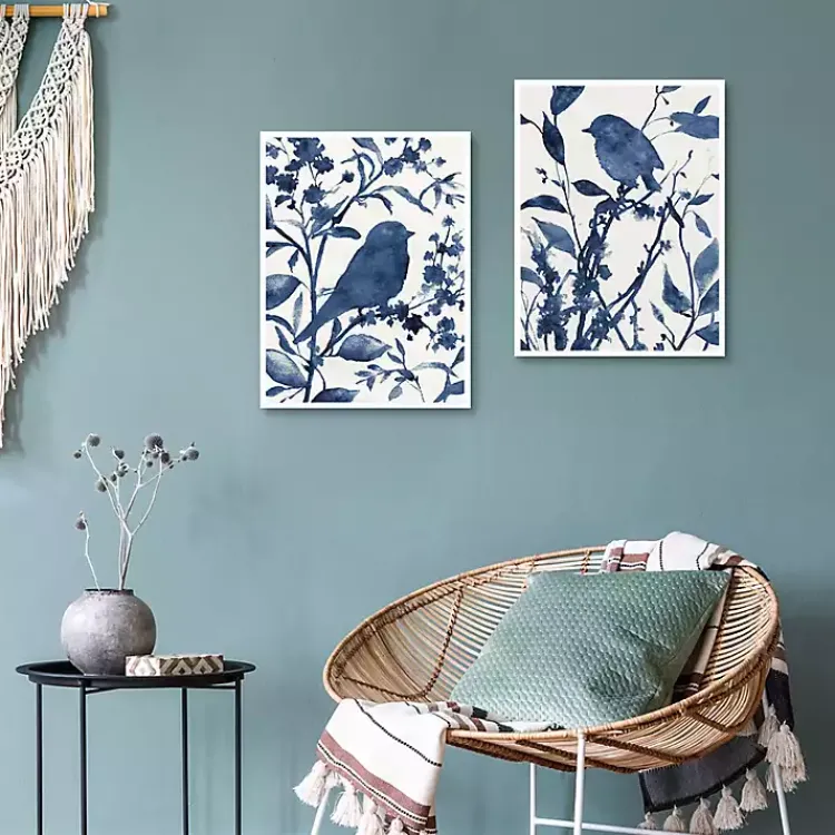 Kirklands Home Bluebird Silhouette Canvas Art Prints, Set of 2 Discount