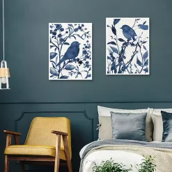 Kirklands Home Bluebird Silhouette Canvas Art Prints, Set of 2 Discount