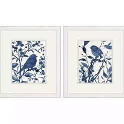 Kirklands Home Bluebird Silhouette Framed Art Prints, Set of 2 Hot