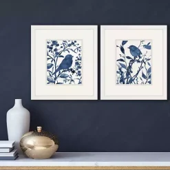 Kirklands Home Bluebird Silhouette Framed Art Prints, Set of 2 Hot