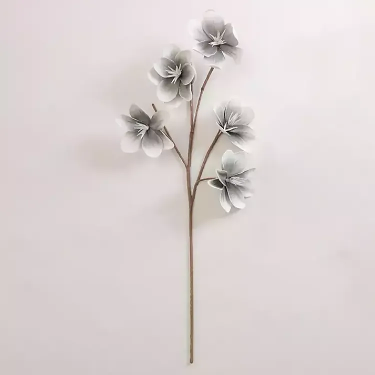 Stems & Bouquets>Kirklands Home Blue-Gray Japanese Magnolia Foam Spray