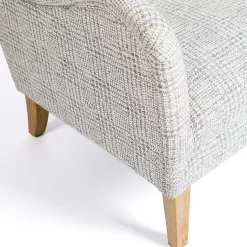 Kirklands Home Blue-Grey Houndstooth 2-pc. Chair and Ottoman Set Sale