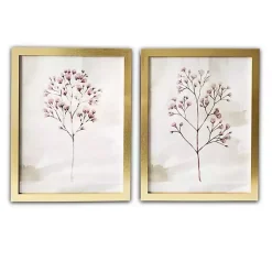 Kirklands Home Blush Branches Framed Art Prints, Set of 2 New