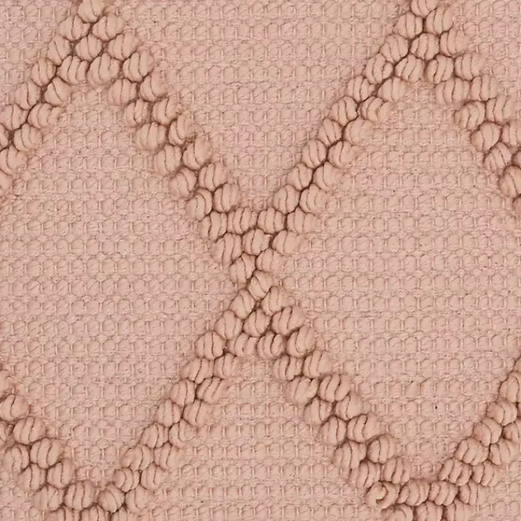 Pillows>Kirklands Home Blush Diamond Lattice Throw Pillow Pink