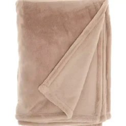 Blankets & Throws>Kirklands Home Blush Faux Sheared Mink Throw Pink