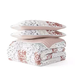 Kirklands Home Blush Patchwork Reversible 3-pc. Queen Quilt Set Discount