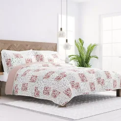 Kirklands Home Blush Patchwork Reversible 3-pc. King Quilt Set Clearance