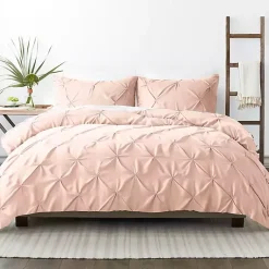 Kirklands Home Blush Pinched 2-pc. Twin Duvet Cover Set Pink Best