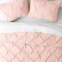 Kirklands Home Blush Pinched 2-pc. Twin Duvet Cover Set Pink Best
