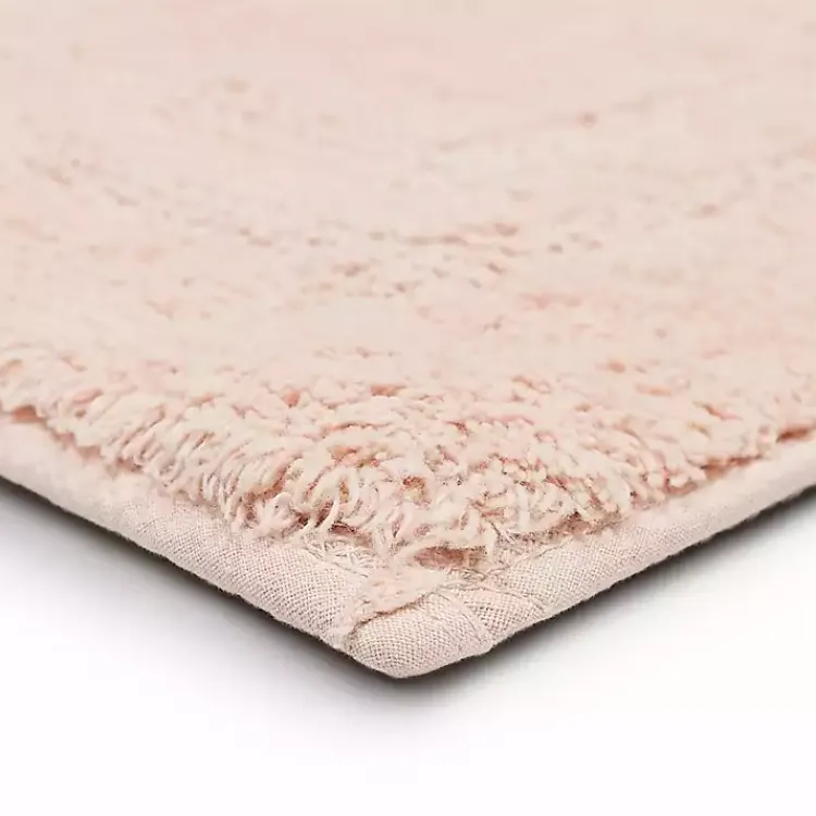 Kirklands Home Blush Reversible Cotton Bath Mat, 34 in. Pink Online