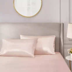 Kirklands Home Blush Satin King 2-pc. Pillow Case Set Pink