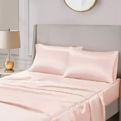 Kirklands Home Blush Satin King 2-pc. Pillow Case Set Pink