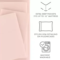 Kirklands Home Blush Ultra Soft 3-pc. Twin Sheet Set Pink Online
