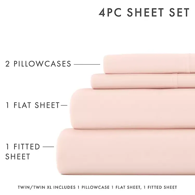 Kirklands Home Blush Ultra Soft 3-pc. Twin XL Sheet Set Pink Sale