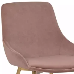 Kirklands Home Blush Velvet Heidi Dining Chair Pink Best