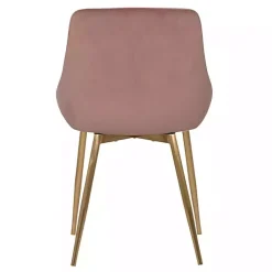 Kirklands Home Blush Velvet Heidi Dining Chair Pink Best