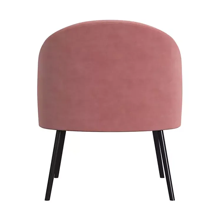 Kirklands Home Blush Velvet Modern Accent Chair Pink Clearance
