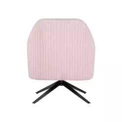 Kirklands Home Blush Velvet Swivel Accent Chair Pink Outlet