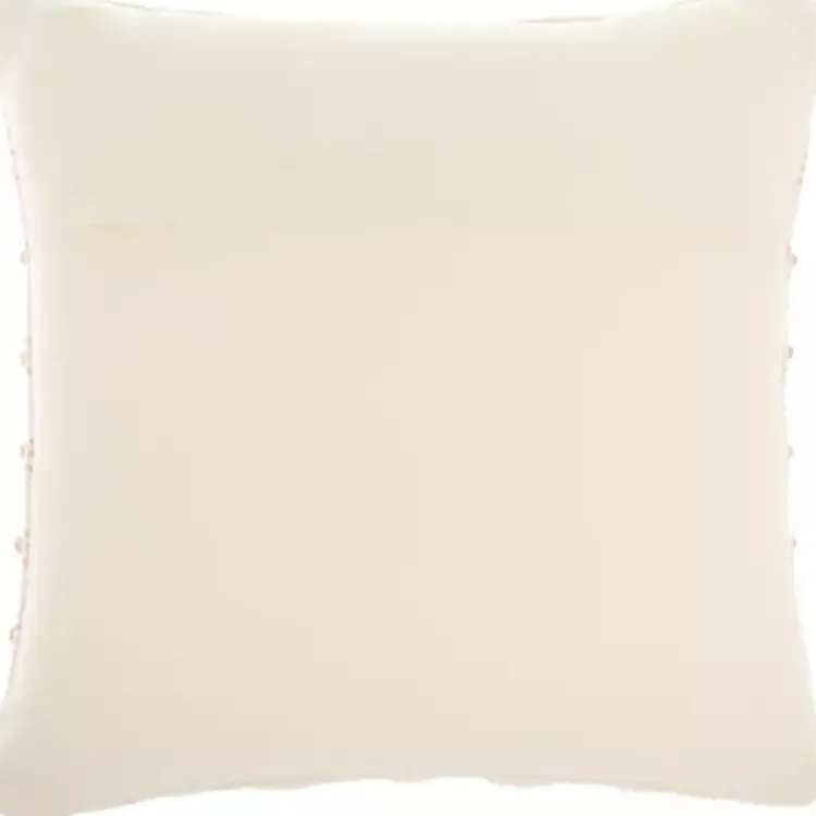 Pillows>Kirklands Home Blush Woven Knotted Stripes Throw Pillow Pink