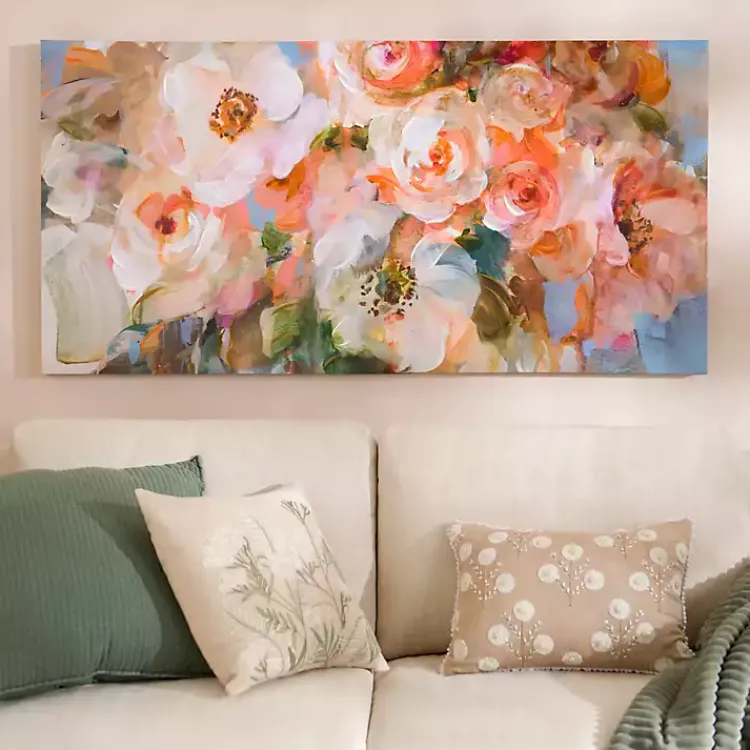 Kirklands Home Blushing Blossoms Canvas Art Print Pink Discount