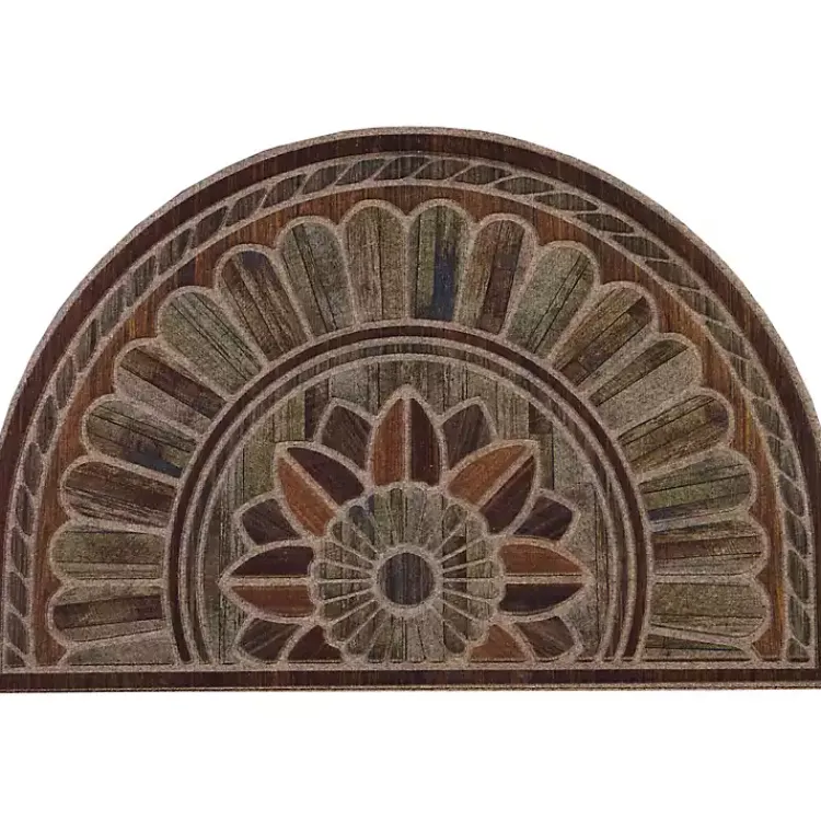 Kirklands Home Boardwalk Path Ornamental Entry Slice Doormat Clearance