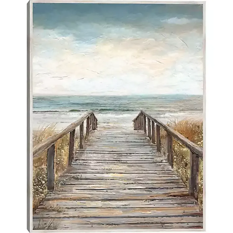 Kirklands Home Boardwalk To The Beach Framed Canvas Art Print Multi Clearance