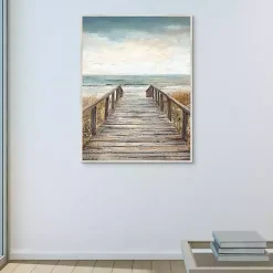 Kirklands Home Boardwalk To The Beach Framed Canvas Art Print Multi Clearance