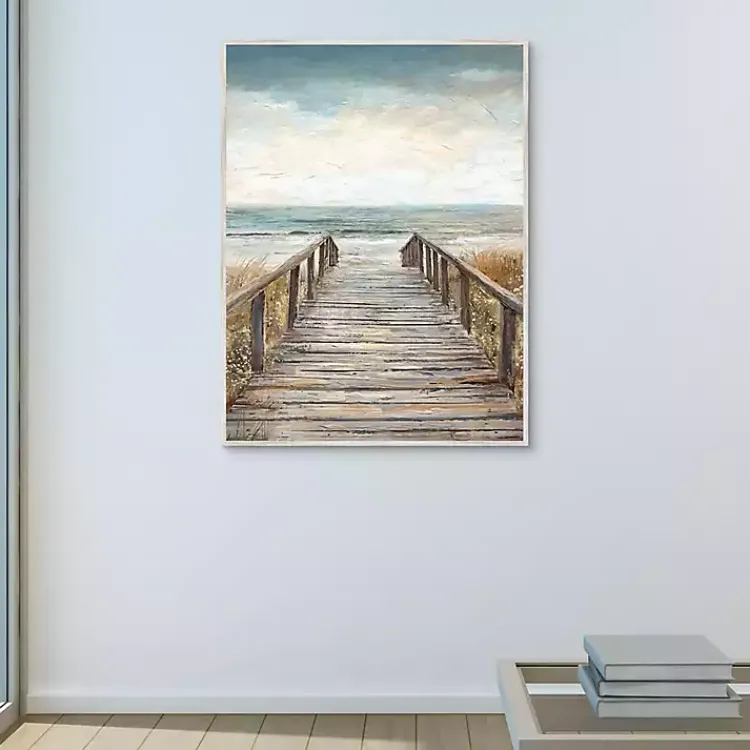 Kirklands Home Boardwalk To The Beach Framed Canvas Art Print Multi Clearance