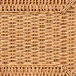 Kirklands Home Bohemian Braided Rat Coffee Table Tan Discount
