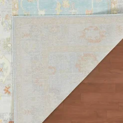 Kirklands Home Bohemian Gretna Aqua Beige Accent Rug, 2x3 Outlet