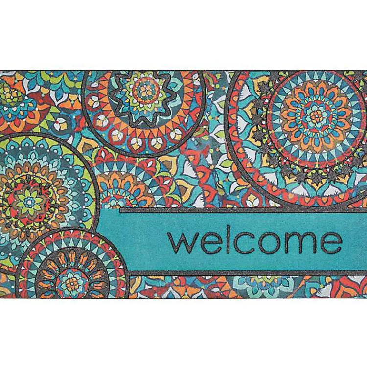 Kirklands Home Bohemian Kingdom Welcome Doormat Multi Hot
