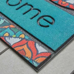 Kirklands Home Bohemian Kingdom Welcome Doormat Multi Hot