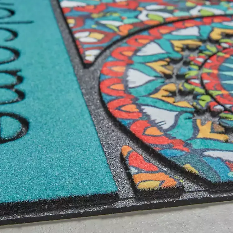 Kirklands Home Bohemian Kingdom Welcome Doormat Multi Hot