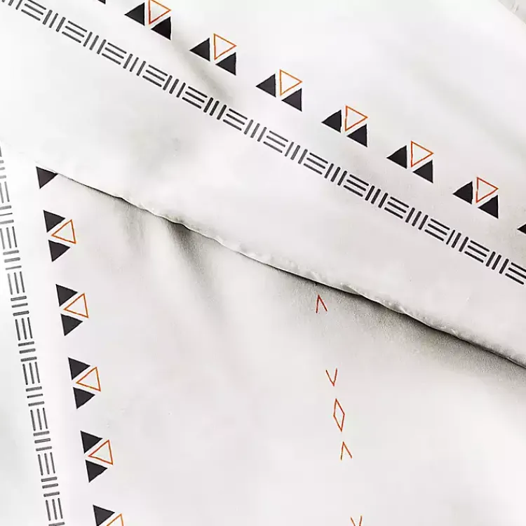 Kirklands Home Bohemian Stripe 3-pc. King Duvet Cover Set White Outlet