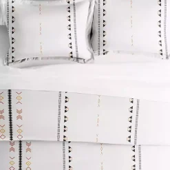 Kirklands Home Bohemian Stripe 2-pc. Twin Duvet Cover Set White