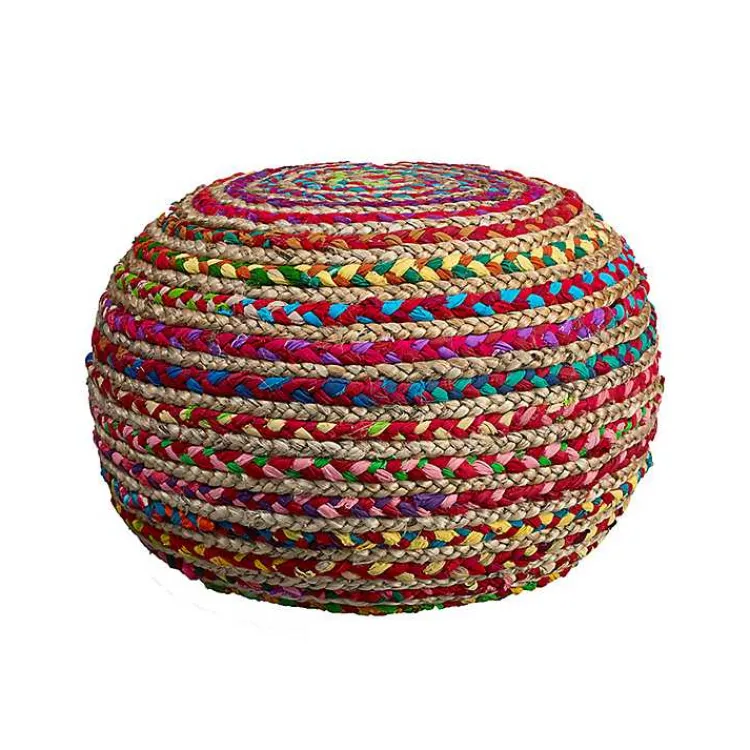 Poufs & Floor Cushions>Kirklands Home Boho Beauty Braided Pouf Multi