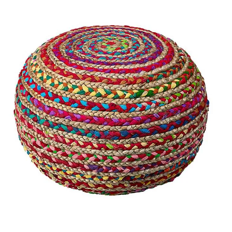 Poufs & Floor Cushions>Kirklands Home Boho Beauty Braided Pouf Multi