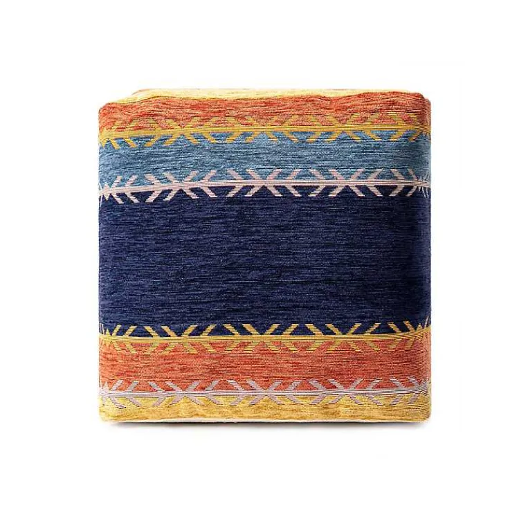 Poufs & Floor Cushions>Kirklands Home Boho Turkish Stripe Ultra-Soft Pouf