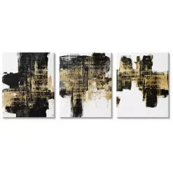 Kirklands Home Bold Brushstrokes Canvas Art Print, Set of 3 Best