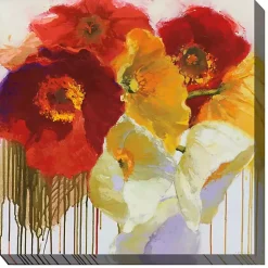 Kirklands Home Bold Faced Flowers Outdoor Canvas Art Print