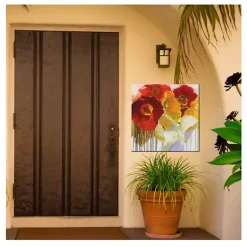 Kirklands Home Bold Faced Flowers Outdoor Canvas Art Print