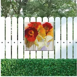 Kirklands Home Bold Faced Flowers Outdoor Canvas Art Print