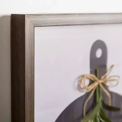 Kirklands Home Bon Appetit Cutting Board Shadowbox Wall Plaque New