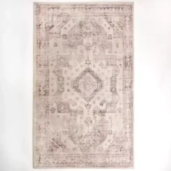 Kirklands Home Bone Rosette Area Rug, 5x7 Sale