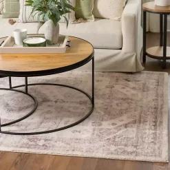 Kirklands Home Bone Rosette Area Rug, 7x9 Online