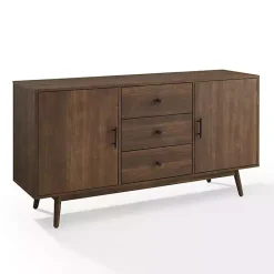 Kirklands Home Bonnie Brown Midcentury Sideboard Cabinet Clearance