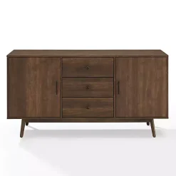 Kirklands Home Bonnie Brown Midcentury Sideboard Cabinet Clearance