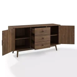 Kirklands Home Bonnie Brown Midcentury Sideboard Cabinet Clearance