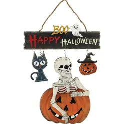 Halloween>Kirklands Home Boo Happy Halloween Wall Sign